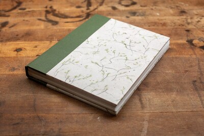 String of Hearts - Journal | Sketchbook | Notebook - Handmade-paper bound hardcover book - image4